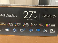 ASUS ProArt Display PA278QV 27” WQHD (2560 x 1440) Monitor, 100% sRGB/Rec. 709 picture