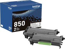 Brother High-Yield Black Toner Cartridge Twin Pack TN850 2PK, Model: TN8502PK picture