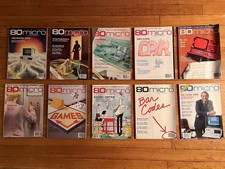VINTAGE 80 Micro Computing TRS-80 Computer Magazine 1984 Lot picture