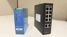 Industrial 8P Full Gigabit POE+ Switch w/Industrial DIN-Rail 2G Uplink Port 120W picture