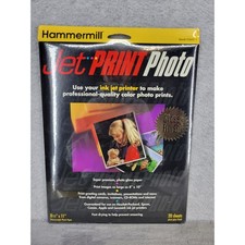 Hammermill Jet PRINT Photo Glossy Inkjet Paper 8.5x11 20 Sheets 02601-1 Vintage picture