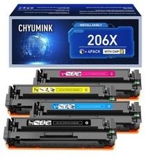 206X Toner Cartridges 4 Pack with Chip and Upgrade Device Compatible Replacem... picture