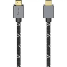 Hama 200504 HDMI Cable HDMI-A Plug, HDMI-A Plug 2.00m Gray, Black 00 UHD 8K; picture