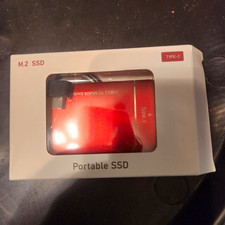 Portable External SSD M.2 USB 3.1 Type-C Red, Supports SSD Drives picture