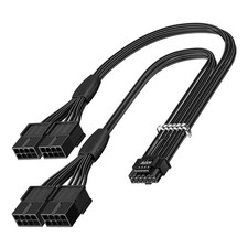 16pin GPU Cable to 4x8 Pin Pcie Extension, Black picture
