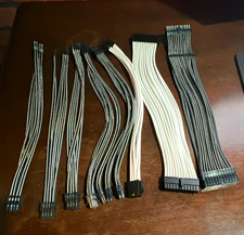 ATX Modular PSU Cable Set 24-Pin, PCIe 8-Pin 6+2, SATA Black/White picture