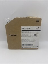 Canon PFI-306BK  black Ink Cartridge Genuine Exp 2019 picture