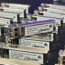 LOT OF 39 Finisar 10GB BASE-SR 850nm MMF SFP+ Transceivers FTLX8574D3BCL picture