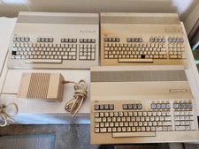 3 Commodore 128 Computer ALL POWER ON & 1 POWER SUPPLY READ DESCRIPTION ( PARTS picture
