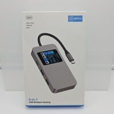 6-in-1 USB-C Hub Dock 100W PD HDMI 4K 3 USB 3.0 Display NEW picture