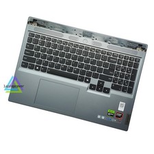 For lenovo Legion Slim 5 16AHP9 16ARP9 Palmrest Whtie Backlit keyboard Silver picture