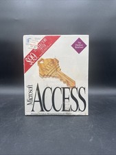 Vintage Microsoft Access Windows Database Software Sealed Retail Box 3.5” Disks  picture