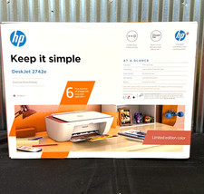 HP DeskJet 2742e Printer red 26K69A#1HA 🇺🇸✨🇺🇸✨ Limited Edition 🇺🇸✨🇺🇸✨ picture