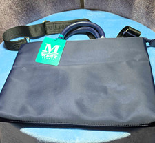 Montana West 15in Blue Nylon Laptop Briefcase Bag Adjustable Strap LPC-1001 picture