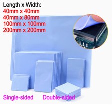 Thermal Conductive Blue Silicone Pad 0.5mm 1mm 1.5mm 2mm 2.5mm 3mm Thickness picture