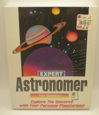 Vintage EXPERT ASTRONOMER Software Floppy Astronomy Educational PC sealed picture