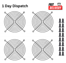 Easycargo 4 Pack 120mm Fan Grill Guard Black w/ Mounting Screws picture