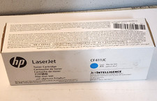 HP CF411JC Also CF411X High Yield Cyan Toner Cartridge Genuine New Sealed Box picture