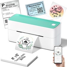 Phomemo 4x6 Thermal Label Printer Bluetooth/USB shipping Label printer USPS lot picture
