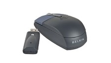 2 x Belkin USB 3-Button Wireless Laptop Travel Optical Scroll Mouse - Canada picture