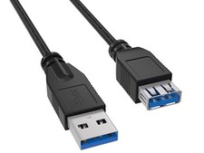 1ft SuperSpeed USB 3.0 Cable Type A to Type A Male to Female Extension Cable,... picture