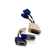 8in HP DMS-59 Dual VGA Y-Splitter Cable 338285-008 - Black picture