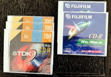 CD-R 80 min / 700 MB Individually wrapped with jewel case 3 X TDK, 2X Fujifilm picture