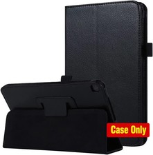 Slim Case for Tab A 8.0 2019, Premium Leather, Folding Stand, Black picture