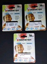 Lot Of (3) Monster Digital 16GB USB 2.0 High Speed Flash Drives Windows or Mac  picture