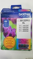 Brother LC-30133PKS XL Genuine Color Ink Combo for MFC-J491DW J497DW J690DW READ picture