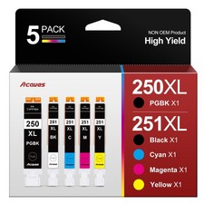 MX922 Ink Cartridges 250XL 251XL Replacement for Canon 250 251 Ink, 5 Pack picture