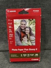 Media Canon PP-201 Photo Paper Plus Glossy II, 4x6 inch 100 Sheets Media Sealed picture
