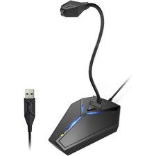 CMTECK USB Computer Microphone, 4.3 x 5.1 x 13.8 inches, with mute button picture