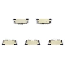 10 Pin 0.5mm 1mm Pitch FFC/FPC Flexible Flat Cable ZIF Connector Top Contact picture