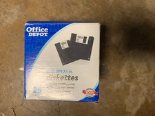 25 Pack Office DEPOT 2 HD IBM 3 1/2 Inch Diskettes picture