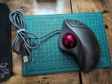 Logitech T-BB18 USB Trackman Wheel Mouse Scroll Red Ball Marble picture