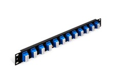 48 Fibers,24 Ports LC Quad 9/125 Single Mode Adapters,1U Fiber Patch panel-4210 picture