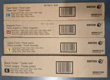 Xerox Genuine Toner Set - CMYK for 7525 7530 7535 7545 7556 7830 7845 picture