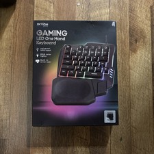 Vibe Gaming LED One Hand Keyboard Lighted RGB - With Wrist Rest - NEW IN BOX picture