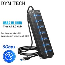 High Speed USB Multi Port Hub 4/7 Port USB Splitter Expander Docking Station USB picture