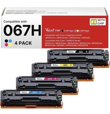 067H Toner 4 Pack w/Chip for Canon 067 ImageCLASS MF653Cdw LBP632Cdw picture