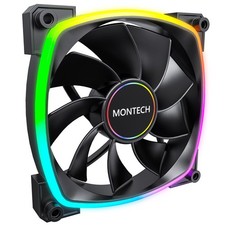 MONTECH RX140 PWM ARGB Reverse Fan 140mm Black 1600rpm 90.45 cfm RX140B picture