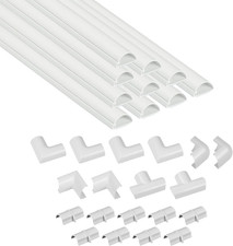 Self-Adhesive Cord Cover Kit - 157in Paintable Cable Raceway picture