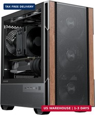 Genuine Walnut Wood Micro ATX Case, MATX PC Case with 4 × 120mm 3 Pin Non picture