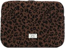 Leopard Puffy Laptop Sleeve 15 Inch Cheetah Print Quilted Laptop Case Protective picture