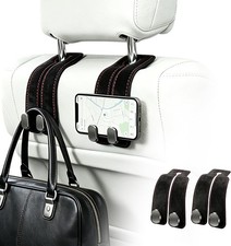 Headrest Hooks for Car, Purse Hook for Car Headrest 2 Pack Black picture