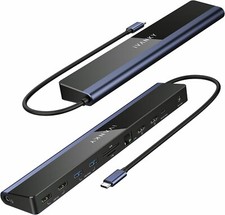 iVANKY EdgeDock 1 USB C Laptop Docking Station with 100W Power Adapter, 12-in-1 picture