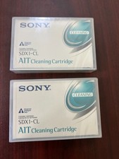 New/Sealed Lot of 2 SONY SDX1-CL - AIT Cleaning Tape Cartridge. picture
