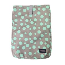 JanSport Laptop Bag Gray Green Polka Dot Laptop Computer 16x12 Pad Sleeve Case picture