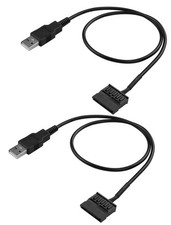 ELFJMZP 2-Pack USB to SATA Power Cable, 50cm 22AWG Tinned Copper 19.7 inches  picture